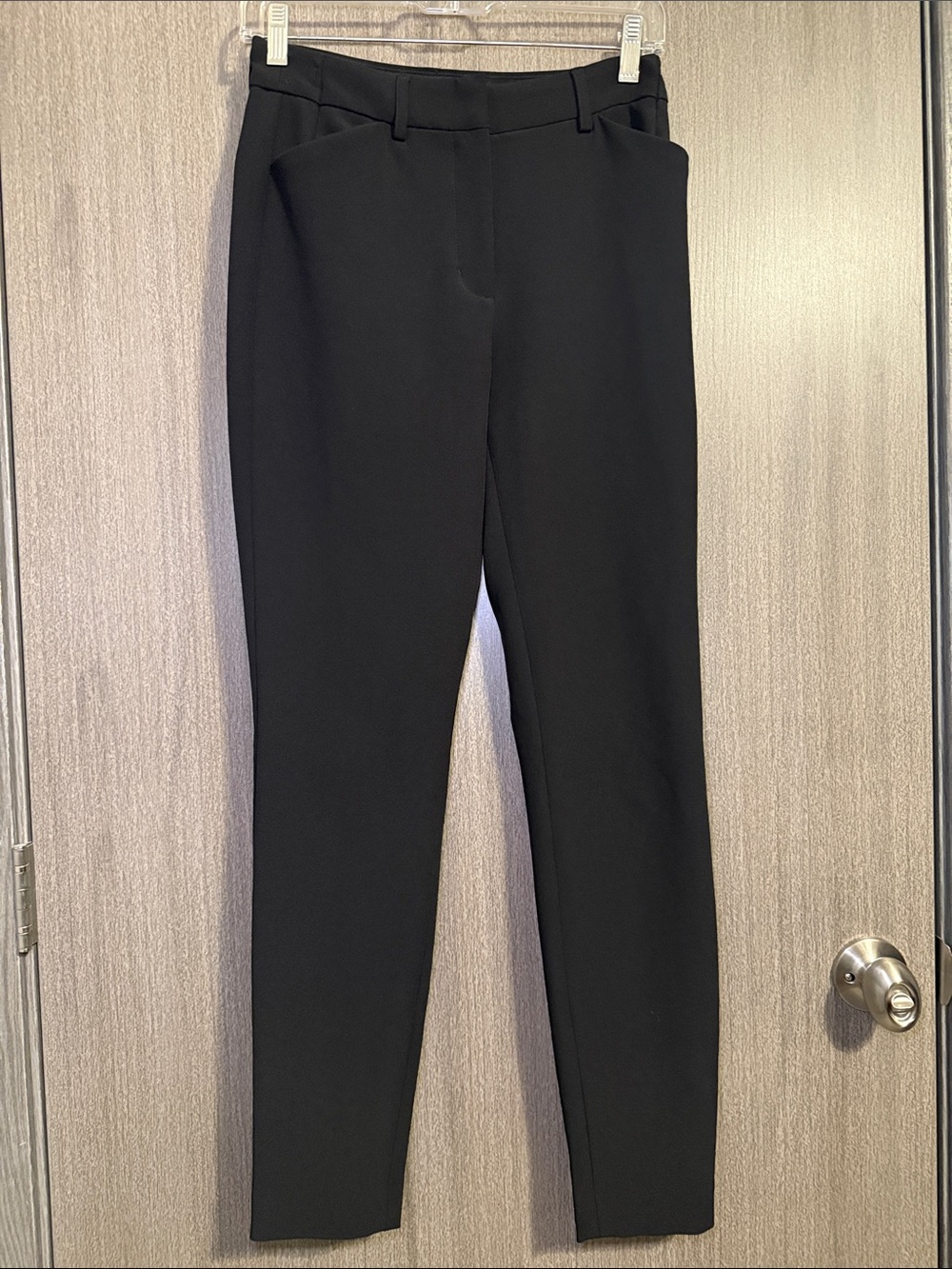 Express Editor Women's Skinny High Waisted Pants in Pitch Black 4 Regular NWOT